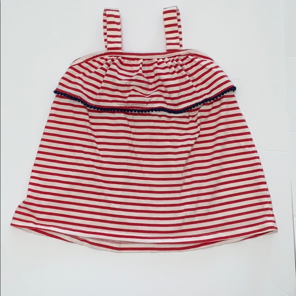 Jumping Beans, GIRLS TOP Red, white & blue Tank top shirt, 5